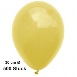 Luftballon Gelb, Pastell, gute Qualität, 500 Stück