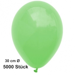 Luftballon Mintgrün, Pastell, gute Qualität, 5000 Stück