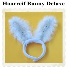 Haarreif Bunny - deluxe, weiß