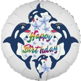 Happy Birthday Delfine Kindergeburtstag Luftballon