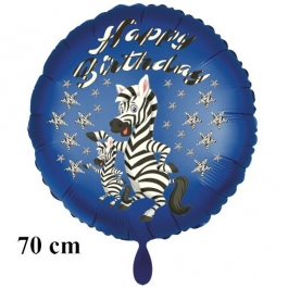Happy Birthday Zebra Kindergeburtstag großer Luftballon mit Helium