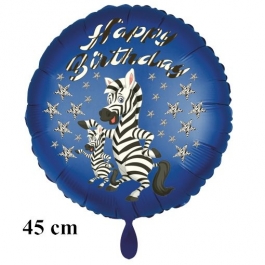 Happy Birthday Zebra Kindergeburtstag Luftballon mit Helium