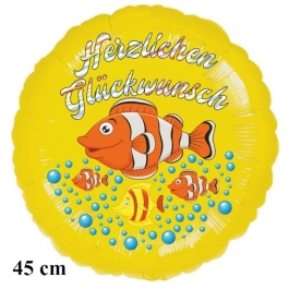 Herzlichen Glückwunsch Clownfisch Kindergeburtstag Luftballon