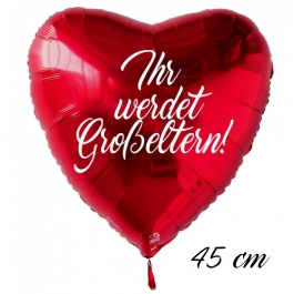 Ihr werdet Großeltern! Luftballon. 45 cm inklusive Helium