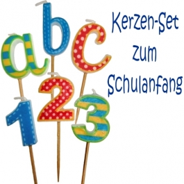 Kerzen-Set zum 1. Schultag