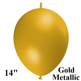 Kettenballons-Metallic-Gold-100-Stueck-35-cm-Girlanden-Luftballons
