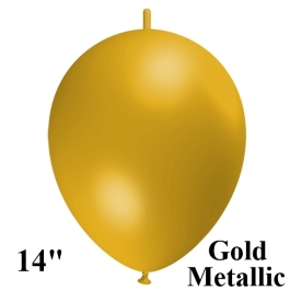 Kettenballons-Metallic-Gold-50-Stueck-35-cm-Girlanden-Luftballons