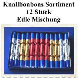 Knallbonbons Sortiment Edle Mischung 12 Stück