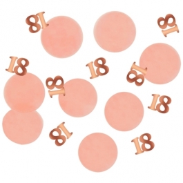 Konfetti Elegant Lush Blush 18, Dekoration zum 18. Geburtstag