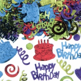 Happy Birthday Geburtstags-Konfetti, Tischdekoration zum Geburtstag, 70 Gramm