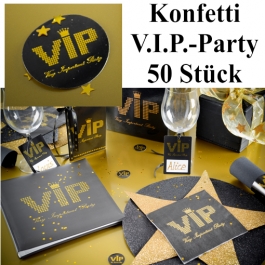 Konfetti Tischdeko, Streudekoration VIP Party