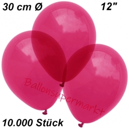 Luftballons Kristall, 30 cm, Burgund, 10000 Stück