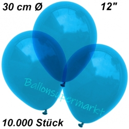 Luftballons Kristall, 30 cm, Royalblau, 10000 Stück