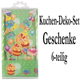 Torten Dekorations Set Geschenke, Kuchendekoration 