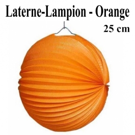 Laterne-Lampion Orange, 25 cm