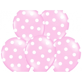 Luftballons Baby Pink Dots, zur Geburt