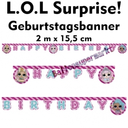 Kindergeburtstagsbanner LOL Surprise