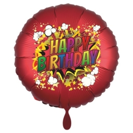 Geburtstags-Luftballon, Happy Birthday Blow mit Helium