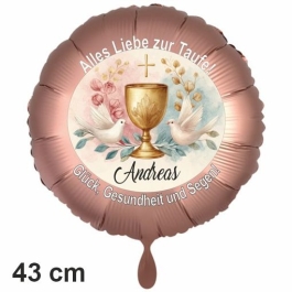 Luftballon zur Taufe mit Namen personalisiert