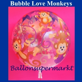 Bubble Love Monkeys Luftballon