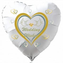 Luftballon Hochzeit, Wedding Wishes, Herz