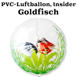 PVC-Folien-Luftballon, Goldfisch, rot, Insider Ballon, inklusive Helium-Ballongas