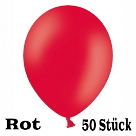 Luftballon aus Latex, 40 x 36 cm, Rot