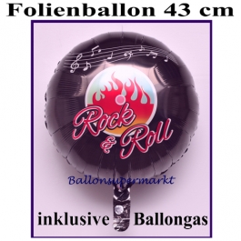 Luftballon aus Folie, 50er Jahre Party, Rock and Roll