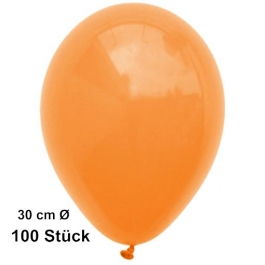 Luftballon Mandarin, Pastell, gute Qualität, 100 Stück