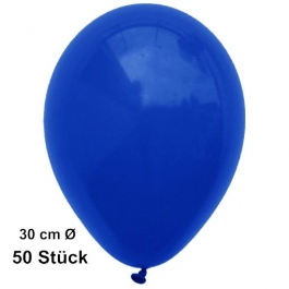Luftballon Marineblau, Pastell, gute Qualität, 50 Stück