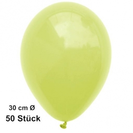 Luftballon Zitronengelb, Pastell, gute Qualität, 50 Stück