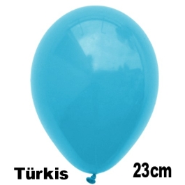 Luftballons 23 cm, Türkis, 10 Stück
