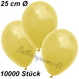 Luftballons 25 cm, Gelb, 10000 Stück