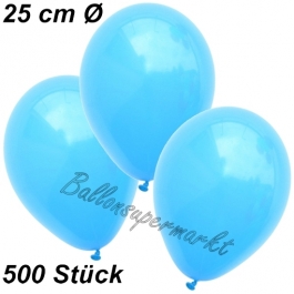 Luftballons 25 cm, Himmelblau, 500 Stück 