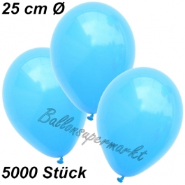 Luftballons 25 cm, Himmelblau, 5000 Stück 