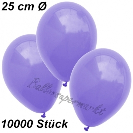 Luftballons 25 cm, Lila, 10000 Stück 