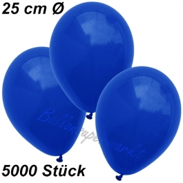 Luftballons 25 cm, Marineblau, 5000 Stück 