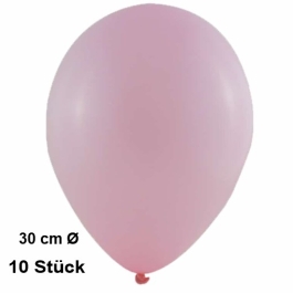 Luftballon Babyrosa, Pastell, gute Qualität, 10 Stück