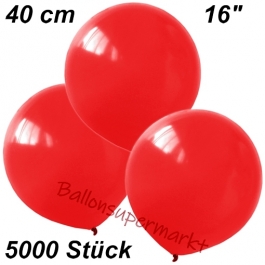 Luftballons 40 cm, Dunkelrot, 5000 Stück