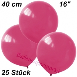 Luftballons 40 cm, Fuchsia, 25 Stück