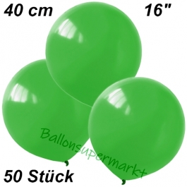 Luftballons 40 cm, Grün, 50 Stück