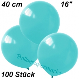 Luftballons 40 cm, Hellblau, 100 Stück