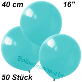 Luftballons 40 cm, Hellblau, 50 Stück