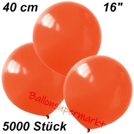 Luftballons 40 cm, Orange, 5000 Stück