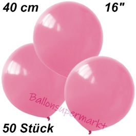 Luftballons 40 cm, Rosa, 50 Stück