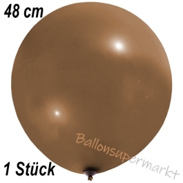 Großer Luftballon, 48-51 cm, Mokkabraun