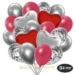 luftballons-50er-pack-14-silber-konfetti-und-15-metallic-rot-15-chrome-silber-3-folienballons-rot-und-3-folienballons-silber