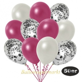 luftballons-50er-pack-15-silber-konfetti-und-18-metallic-burgund-17-metallic-weiss