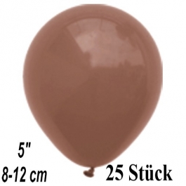 Luftballons 12 cm, Mocca, 25 Stück