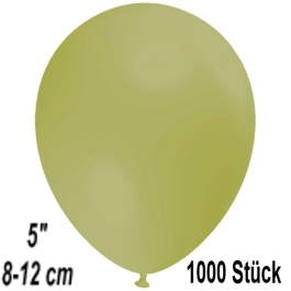 Luftballons 12 cm, Olivgrün, 1000 Stück
